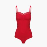 cfab - Corrigerende bodysuit met kant - Beige - 4XL