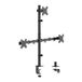 LogiLink monitorhouder BP0218, 17-27 inch, met klem, VESA 75x75/100x100
