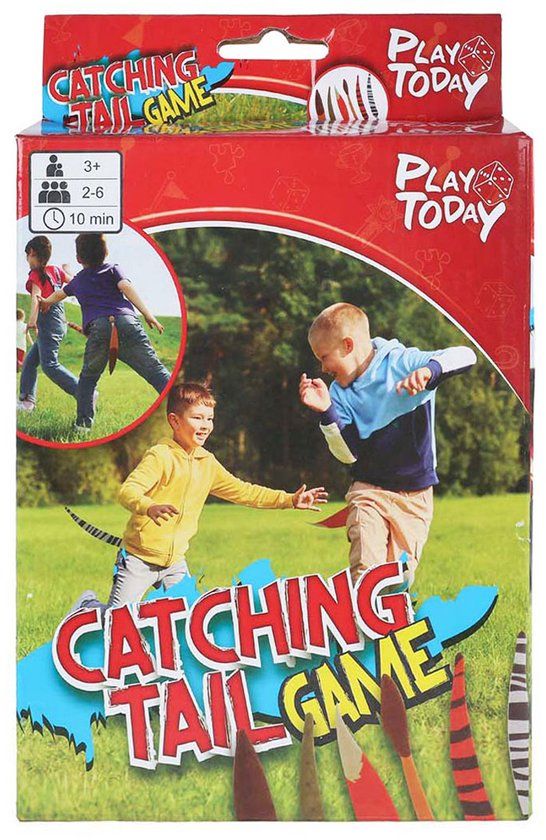 VAN MANEN Dierenstaarten tikkertje speelgoed - Play ToDay - 6 staarten voor kinderen.
