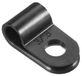 Serre-câbles en nylon, type R, 20 pièces, 4,8 mm, noir