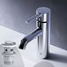 AM.PM Spike - Wastafelkraan met push-open waste set - Waterbesparend - Messing - Chroom