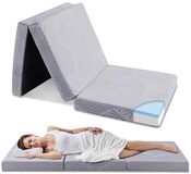 EGOHOME EGO HOME Vouwmatras 75 x 195 cm, H3, Opvouwbaar, 3-delig, Visco-gelschuim