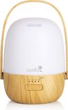 Zenful Harmony Draadloze Aroma Diffuser met Nachtlampje - 130ml - Houtkleur