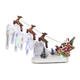 Wintem Kerstcarrousel met led-lampjes en muziek in beweging L 29 x D 6 x H 29 cm