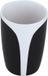 MSV Tandenborstelhouder KANDY – Tumbler Badkamer Beker voor Tandenborstel en Tandpasta – Badkamer Accessoires – Zwart – 8x11 cm