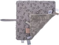 Snoozebaby Baby Knuffeldoekje - Speendoekje 100% biologisch katoen - Comfortdoekje 25 x 25cm - Cloudy Grey - Grijs