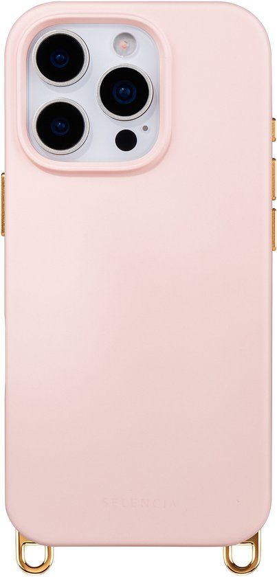 Selencia Rivièra MagSafe Backcover met afneembare haakjes voor de Apple iPhone 16 Pro Max - Sorbet Pink