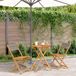 Maison Exclusive - Ensemble de bistrot 3 pièces, gris, en polypropylène et bois massif