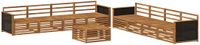 vidaXL - Bank loungeset - 8 zitplekken - Naturel - Massief acaciahout