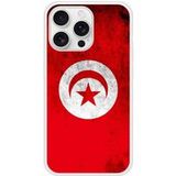 Apple iPhone 16 Drapeau tunisie Verstevigd hoesje met sublimatie bedrukking