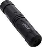 InLine® Voedingskabel koppelaar, IP68, 3-polig, 2-weg, M20, zwart