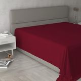 Bedlaken Max Color Bedlaken, 100% katoen, bordeaux, voor tweepersoonsbed