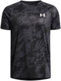 Under Armour UA Tech 2.0 SS-BLK Jongens Sportshirt - Zwart - Antraciet - Wit