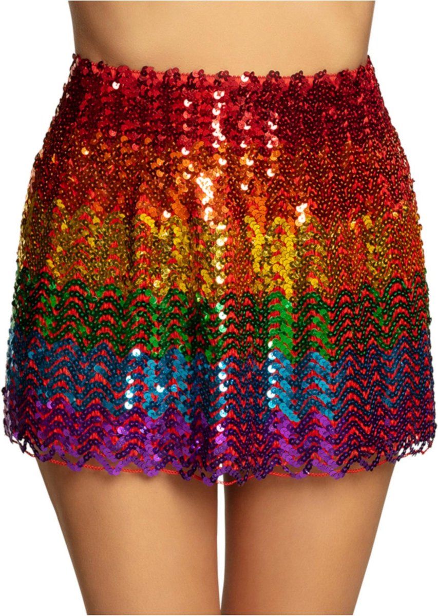 Boland - Regenboog rokje voor dames - Polyester - Multi - EAN: 8712026017208