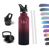 Honeyholly Thermosfles, 500 ml, BPA-vrij, Roestvrij Staal, Dubbelwandig, Met Stro