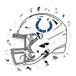 Iconic Puzzles - Indianapolis Coltshelm, houten puzzel met officiële NFL-licentie, 100% duurzaam, cadeau voor volwassenen en kinderen, maat S, 150 stuks