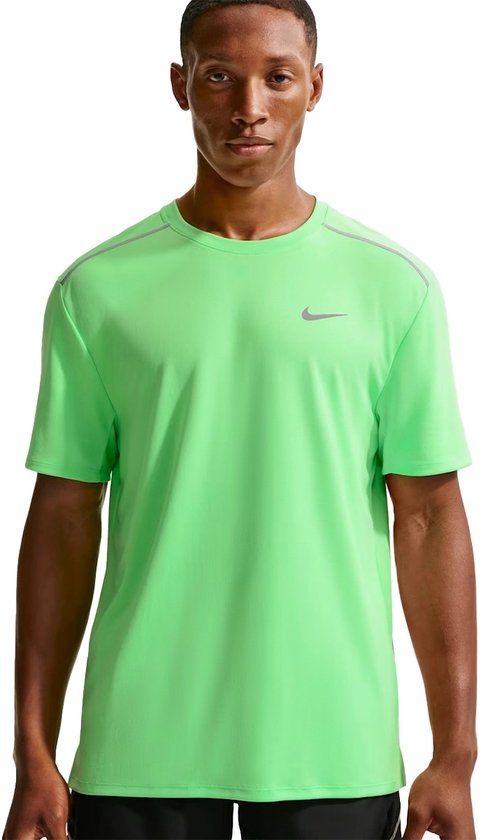 Nike Dri-FIT UV Miler Hardloopshirt Heren - Groen, Maat XL