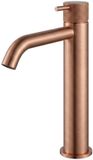 Hotbath Cobber X CX003HC hoge wastafelmengkraan Geborsteld koper PVD