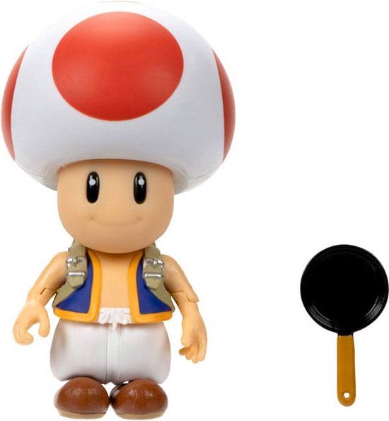 Merkloos Mario Action Figure Toad 13 cm - Games Merchandise - Boys and Girls