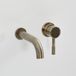 Hudson Reed Clarus Mural Lavabo Robinet - Geborsteld Messing