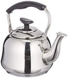 cilio Classic Waterketel voor 700 ml water, hoogte: 17 cm, Ø: 14,4 cm, gepolijst roestvrij staal, capsulebodem, voor alle warmtebronnen, inductie-waterkoker, warmte-isolerende handgreep, camping