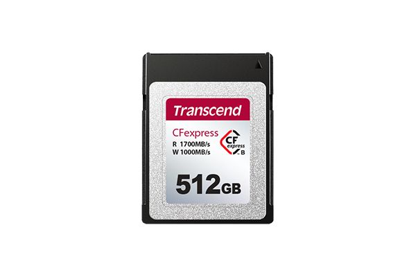 Transcend CFexpress 820 512GB - CFexpress Type B - 1700MB/s Read, 1000MB/s Write
