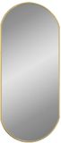vidaXL Wandspiegel 70x30 cm ovaal goudkleurig