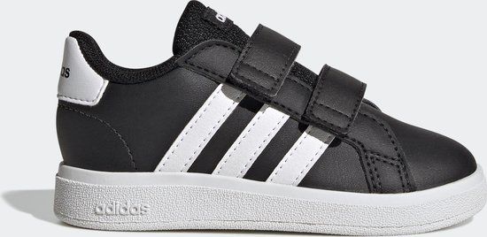 adidas Sportswear Grand Court Lifestyle Schoenen Kinderen Zwart Maat 23 - Unisex Lage sneakers - Lente/Zomer 2025