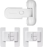 YSJCHEBS Shenzhen Haorui Industrial Technology Co., Ltd. 1 stuk koelkastslot, 2 stuks koelkastdeursluiters, kinderslot voor koelkast, vervanging van koelkastrubber, kinderslot voor ramen, veiligheidsclip voor deur tegen inklemmen