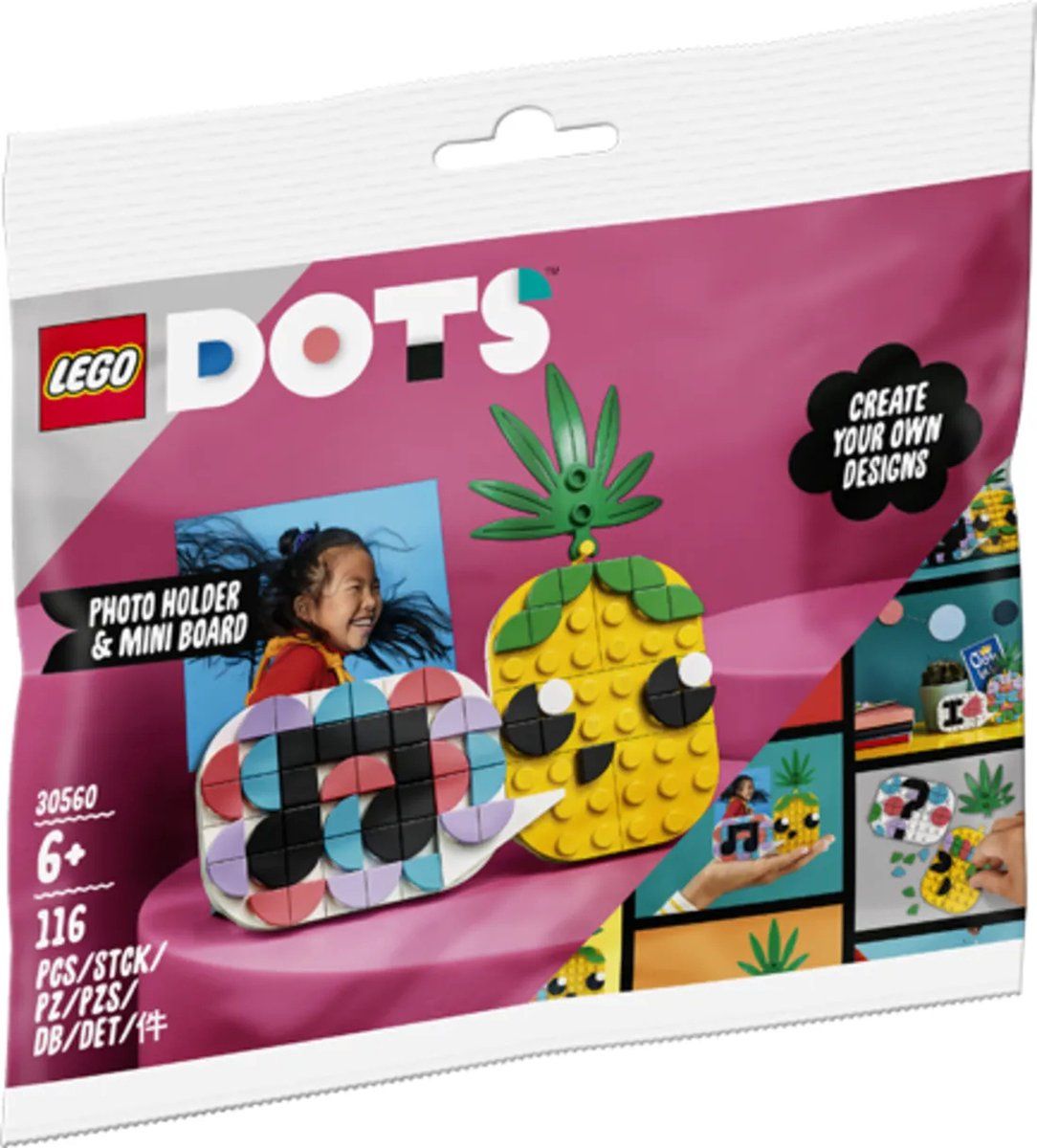 LEGO DOTS - Ananas - fotohouder en minibord 30560