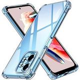 Phonillico® Hoesje voor Xiaomi Redmi Note 12 4G - Schokbestendig Beschermend Zacht TPU Transparant