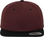 FLEXFIT Classic snapbackpet in twee kleuren FL6089MT - MAROON / BLACK - One size
