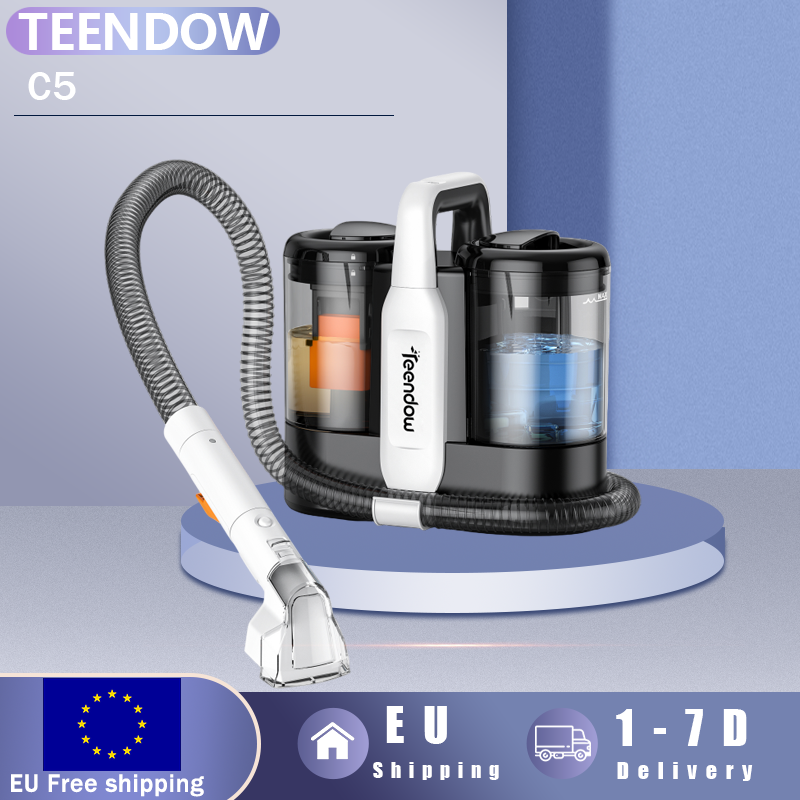 NONE Tapijtreiniger & stofzuiger 500W krachtige harenverwijderaar voor huisdieren, zelfreinigende slang, 1500ml tank voor het reinigen van tapijt, bank en auto-interieur