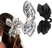 YISCOKO Haarspeldjes voor dames, zwarte metalen haarspeldjes, haarspeldjes van 5 cm, haarspeldjes voor kinderen, haaraccessoires voor meisjes (24 stuks, zwart)