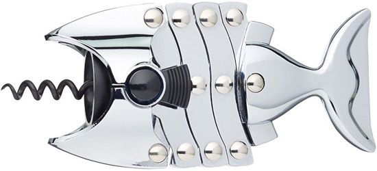 Bar Craft Concertina Kurkentrekker - Vis - Zilver