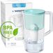 Wessper Carafe filtrante 2,5L vert menthe avec 1 cartouche filtrante