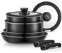 Set de batterie de cuisine antiadhésive de 8 pièces
