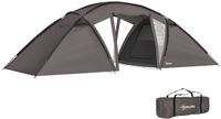 Outsunny Familie campingtent voor 4-6 personen, tunneltent, zwart