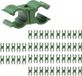 BeiJingLiangPinJiaZuoKeJiWenHuaFaZhanYouXianGongSi 50Pcs Plant Trellis Reed Connector - 8mm Cross Buckle Fixing Clip - Clips de fixation universels en plastique pour plantes grimpantes pour jardin - Verger - Cage à tomates