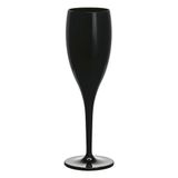12 Champagneglazen 12 stuks - 130 ml, Ø 5,2/6,2 x 19,1 cm, zwart, polycarbonaat