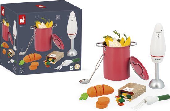 Janod - Soepmaakset - Speelset met 43 accessoires
