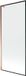 Mexen Next L paroi de douche 1 vantail 80 x 150 cm, cadre noir, or rose