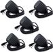 Retevis Microphone haut-parleur bibande 2 pôles compatible avec RT24 RT27 BF UV-5R BF-88E BF-888S Tyhbelle Kenwood (5 pcs)