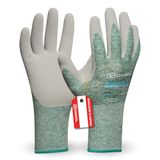 Gebol Upcycled Strong | Duurzame werkhandschoenen van gerecycled plastic | Top vingertopgevoel | Met natuurlijke rubberen coating | Voor heren | Maat XL (maat 10) | Donkergroen | 1 paar