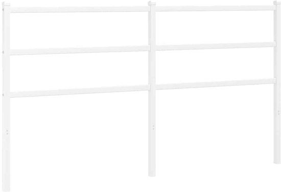 vidaXL Hoofdbord 160 cm Metaal Wit