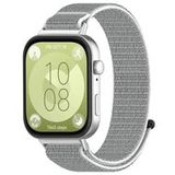 By Qubix Qubix - Sport loop nylon bandje - Lichtgrijs - geschikt voor Huawei Watch Fit 5 / 4 / 3