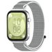 By Qubix Qubix - Sport loop nylon bandje - Lichtgrijs - geschikt voor Huawei Watch Fit 5 / 4 / 3