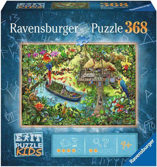Ravensburger EXIT Kids junglesafari 368 stukjes avontuur