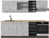 Vicco R-Line Complete keukeneenheid – 240 cm zonder werkblad Beton/antraciet