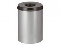 Vepa Bins Poubelle ignifugée 30 Litres Gris-Noir